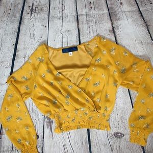 Yellow Altard State Crop top